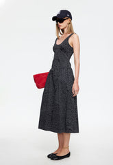 LUNA ROSA MAXI DRESS - NOIR POLKA Lioness Fashion