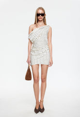 SWEETHEART MINI DRESS - CREAM POLKA Lioness Fashion