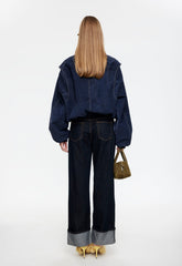 TOP MODEL CUFFED JEAN - DARK DENIM Lioness Fashion