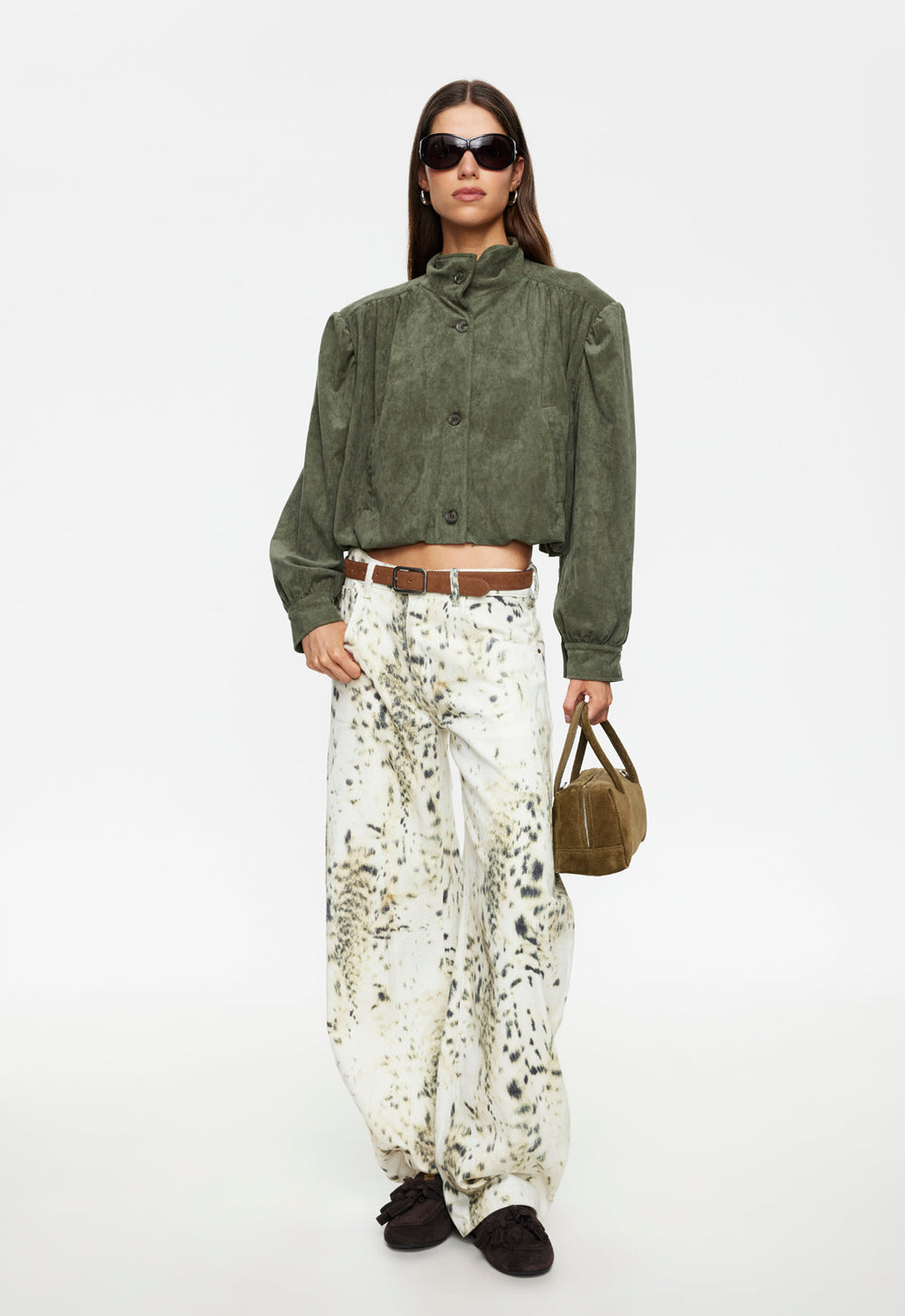 HORSESHOE JEAN - SNOW LEOPARD Lioness Fashion