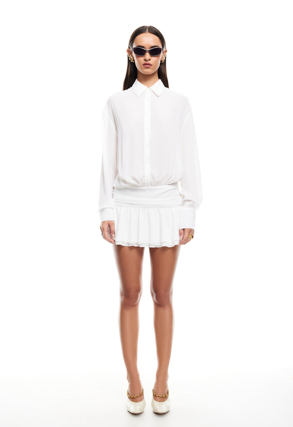 GIRLS GIRLS GIRLS MINI DRESS - SNOW Lioness Fashion