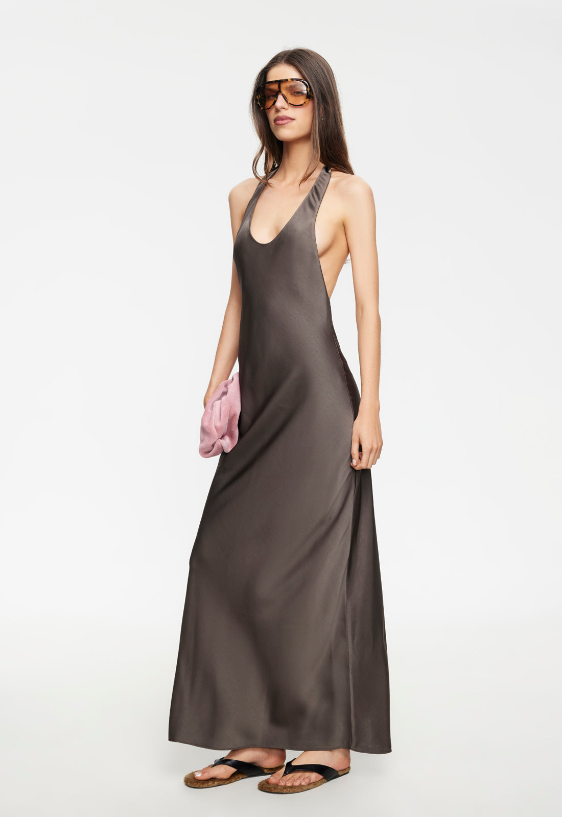 Bare Maxi Dress - Mocca Lioness Fashion