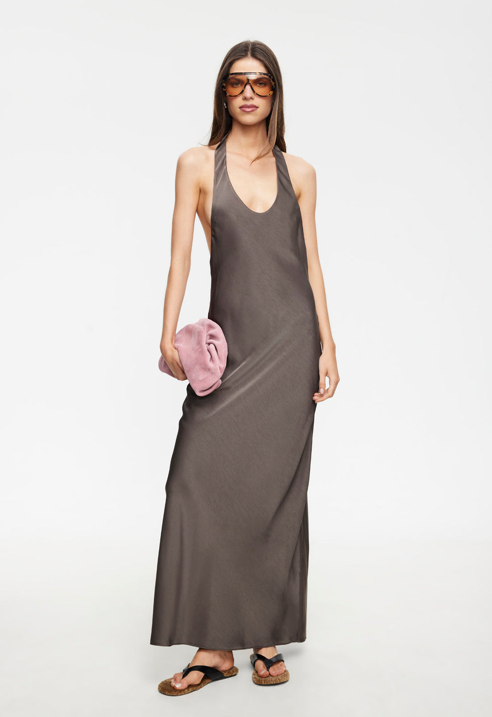 Bare Maxi Dress - Mocca Lioness Fashion