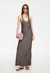 Bare Maxi Dress - Mocca Lioness Fashion