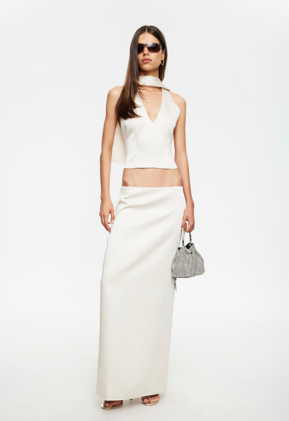 Front Row Halter - Cream Lioness Fashion