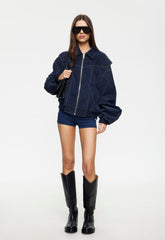 VISTA BOMBER - WASHED NAVY Lioness Fashion