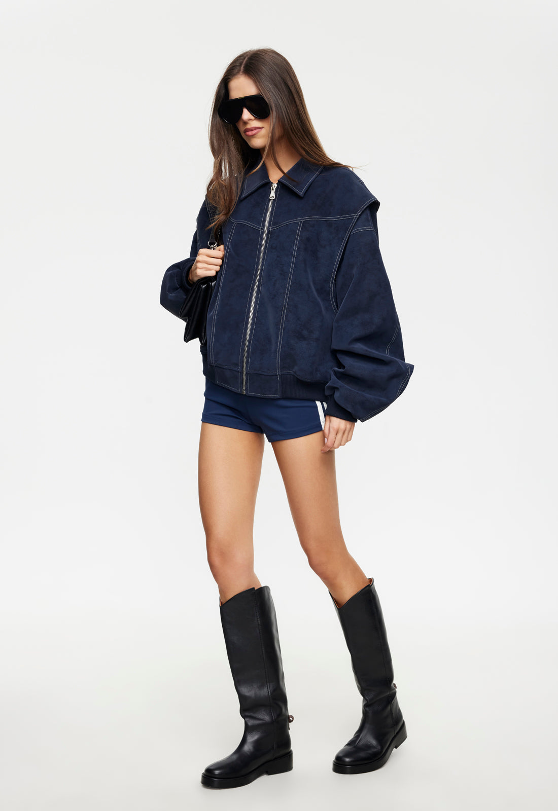 VISTA BOMBER - WASHED NAVY Lioness Fashion