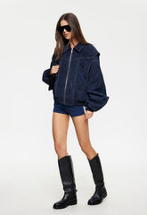 VISTA BOMBER - WASHED NAVY Lioness Fashion