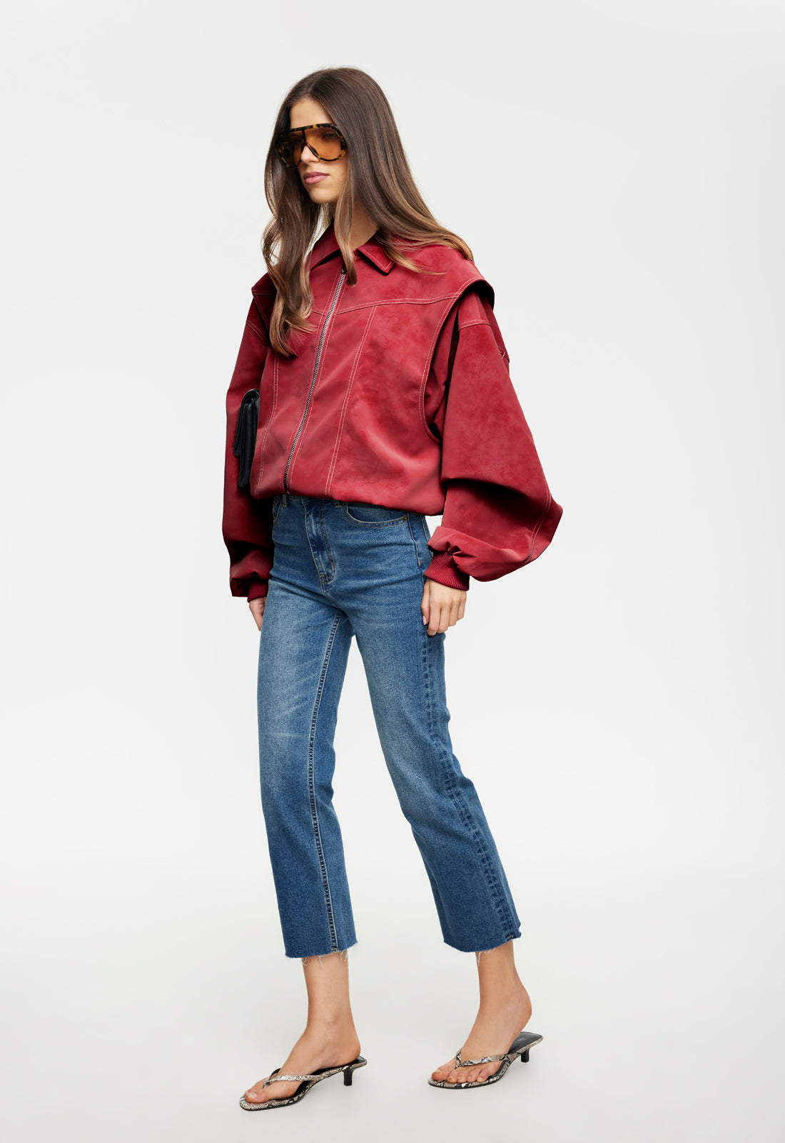 VISTA BOMBER - CRIMSON Lioness Fashion