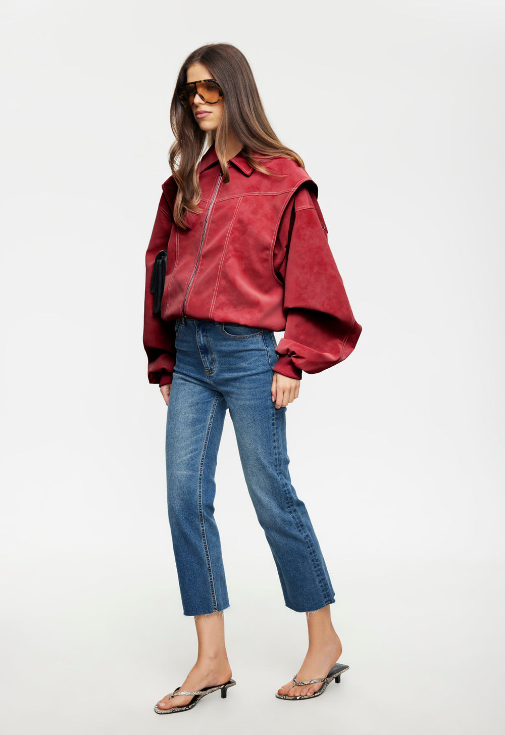 VISTA BOMBER - CRIMSON Lioness Fashion