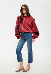 VISTA BOMBER - CRIMSON Lioness Fashion