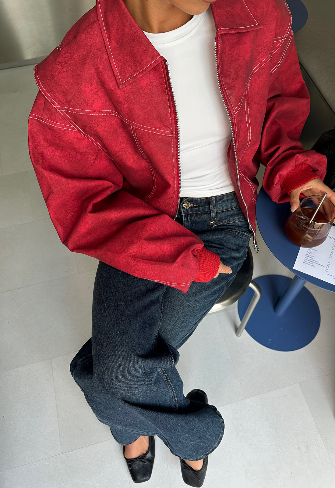 VISTA BOMBER - CRIMSON Lioness Fashion