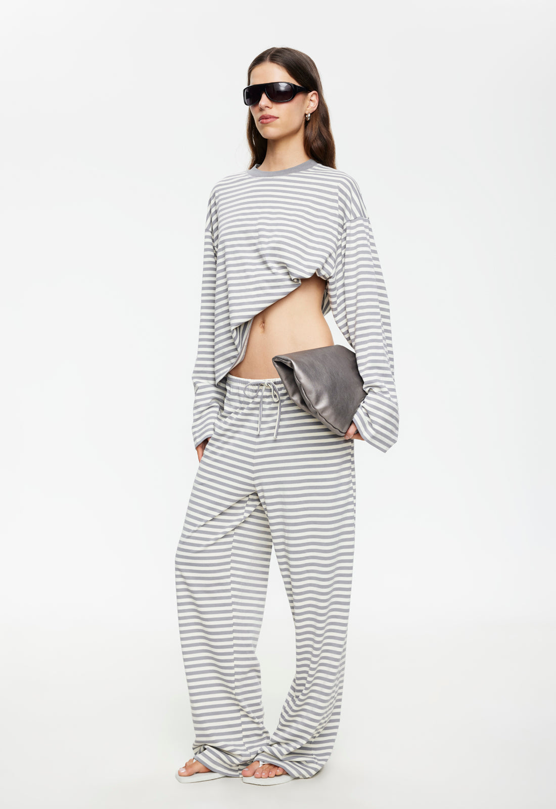 Bloom Long Sleeve - Ash Stripe Lioness Fashion