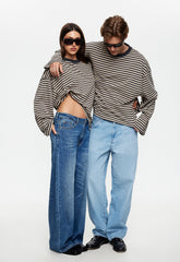 Bloom Long Sleeve - Slate Stripe Lioness Fashion