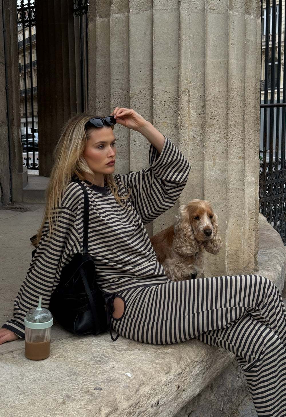 Bloom Long Sleeve - Slate Stripe Lioness Fashion