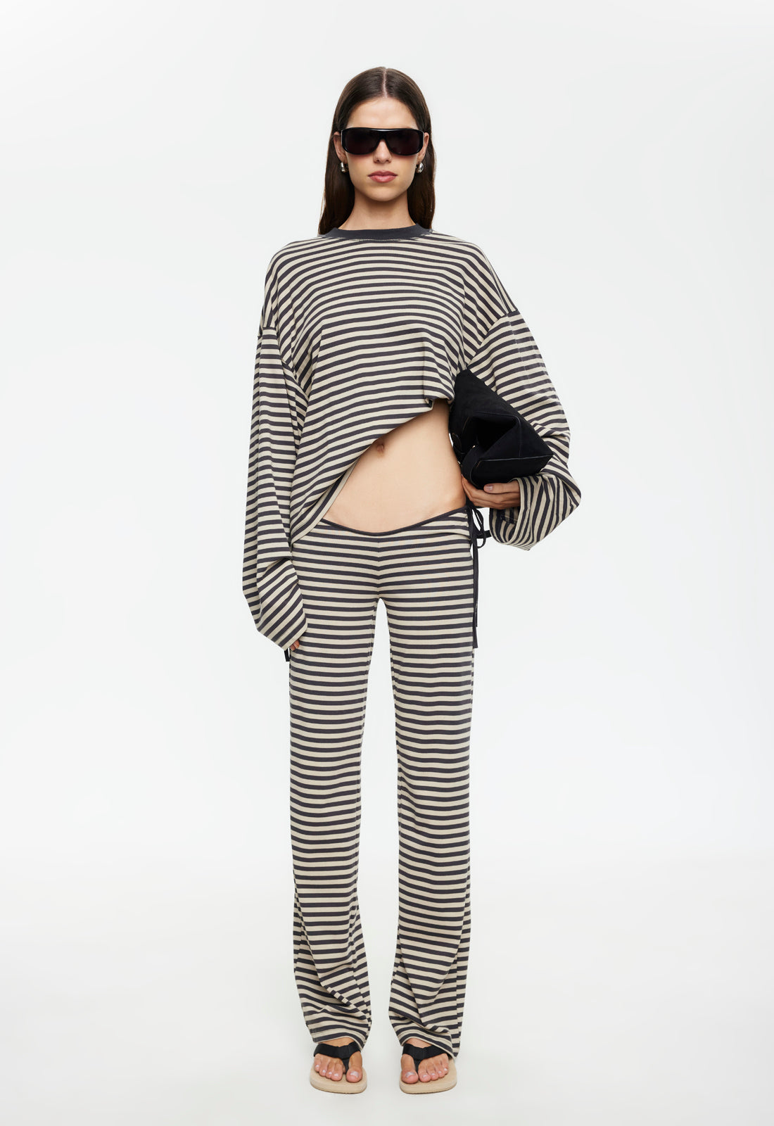 Bloom Long Sleeve - Slate Stripe Lioness Fashion