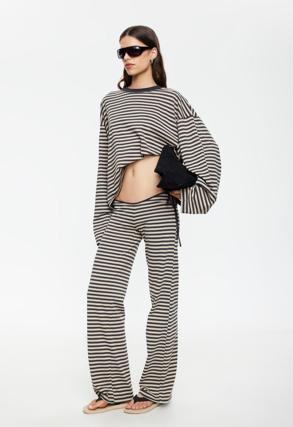 Bloom Long Sleeve - Slate Stripe Lioness Fashion