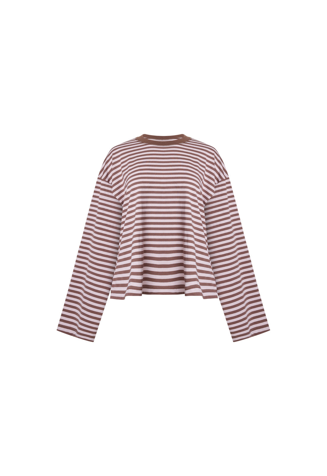 BLOOM LONG SLEEVE - CHOCOLATE BLUSH STRIPE Lioness Fashion