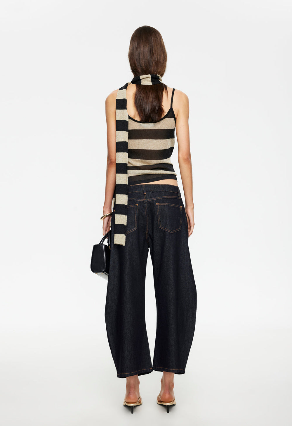 Horseshoe Cropped Jean - Indigo Lioness Fashion