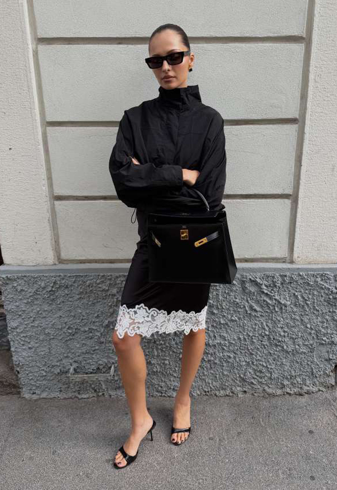 ANCHORED MIDI SKIRT - NOIR Lioness Fashion