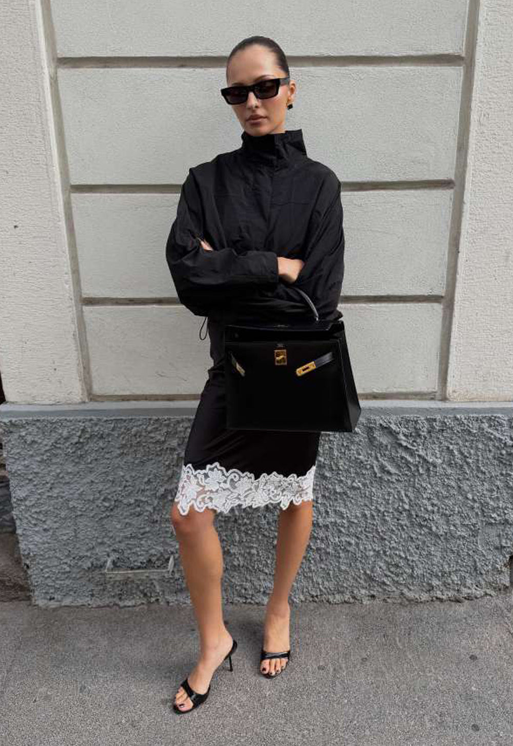 ANCHORED MIDI SKIRT - NOIR Lioness Fashion