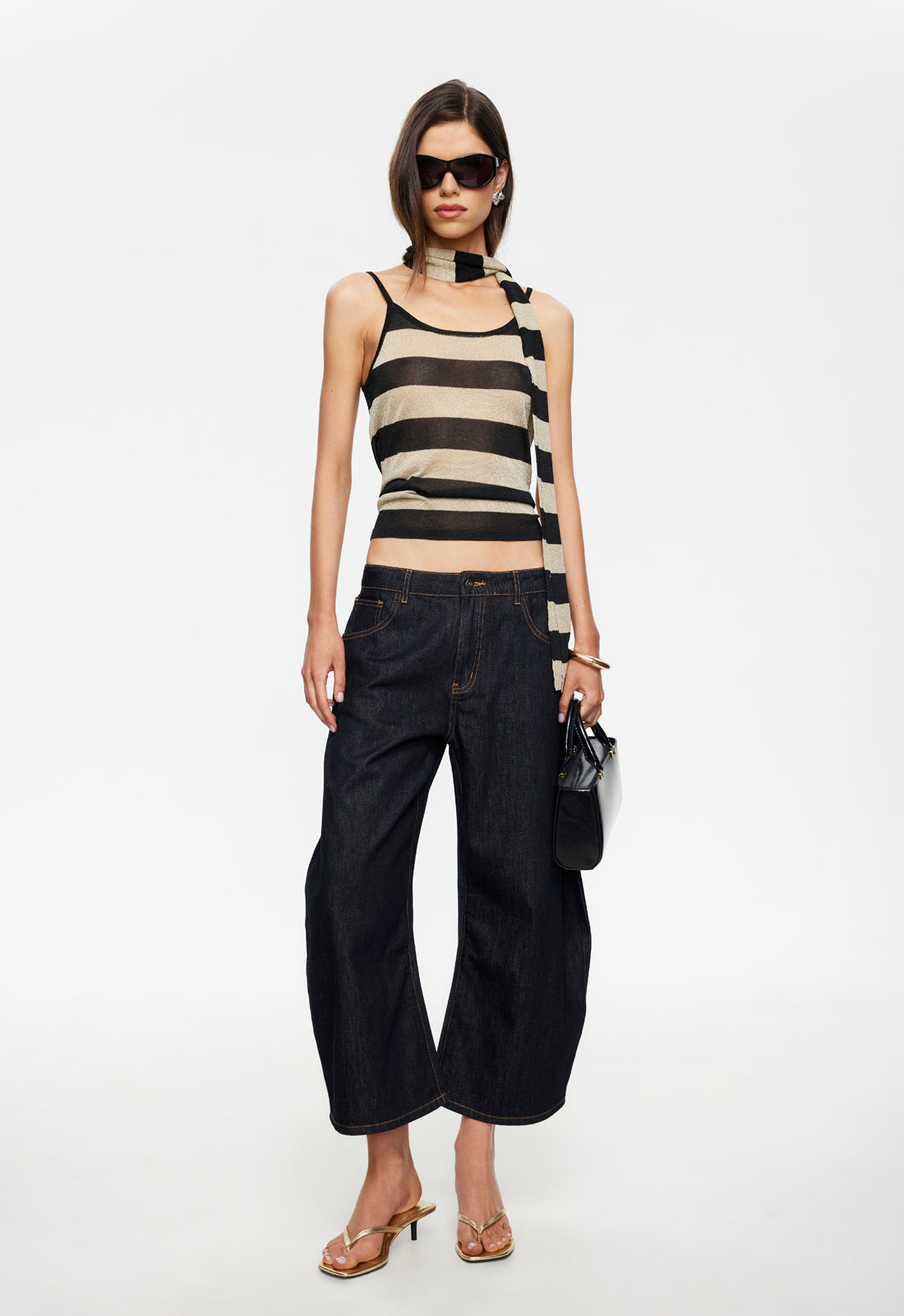 Dolce Tank Top - Sand Stripe Lioness Fashion