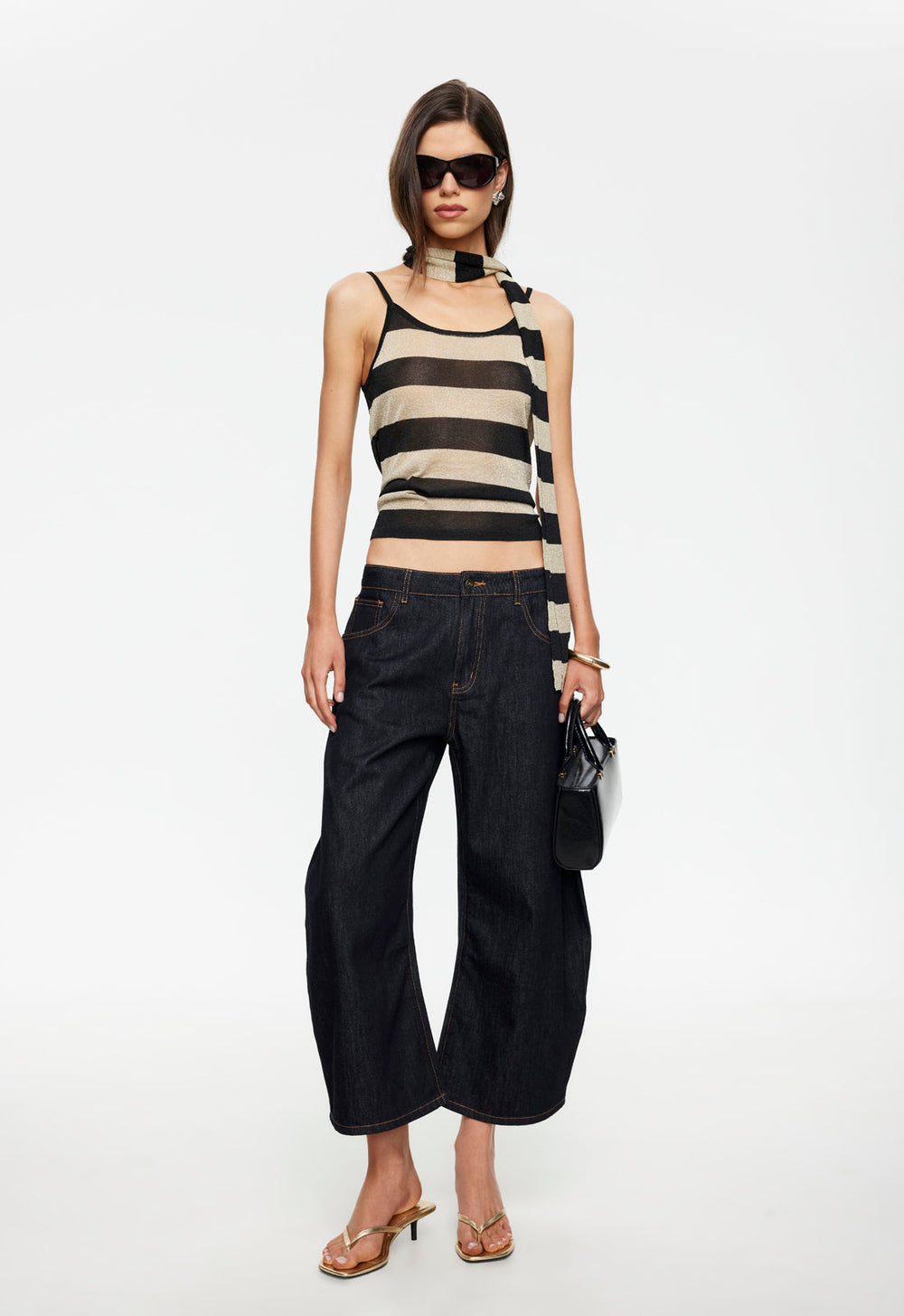 Dolce Tank Top - Sand Stripe Lioness Fashion