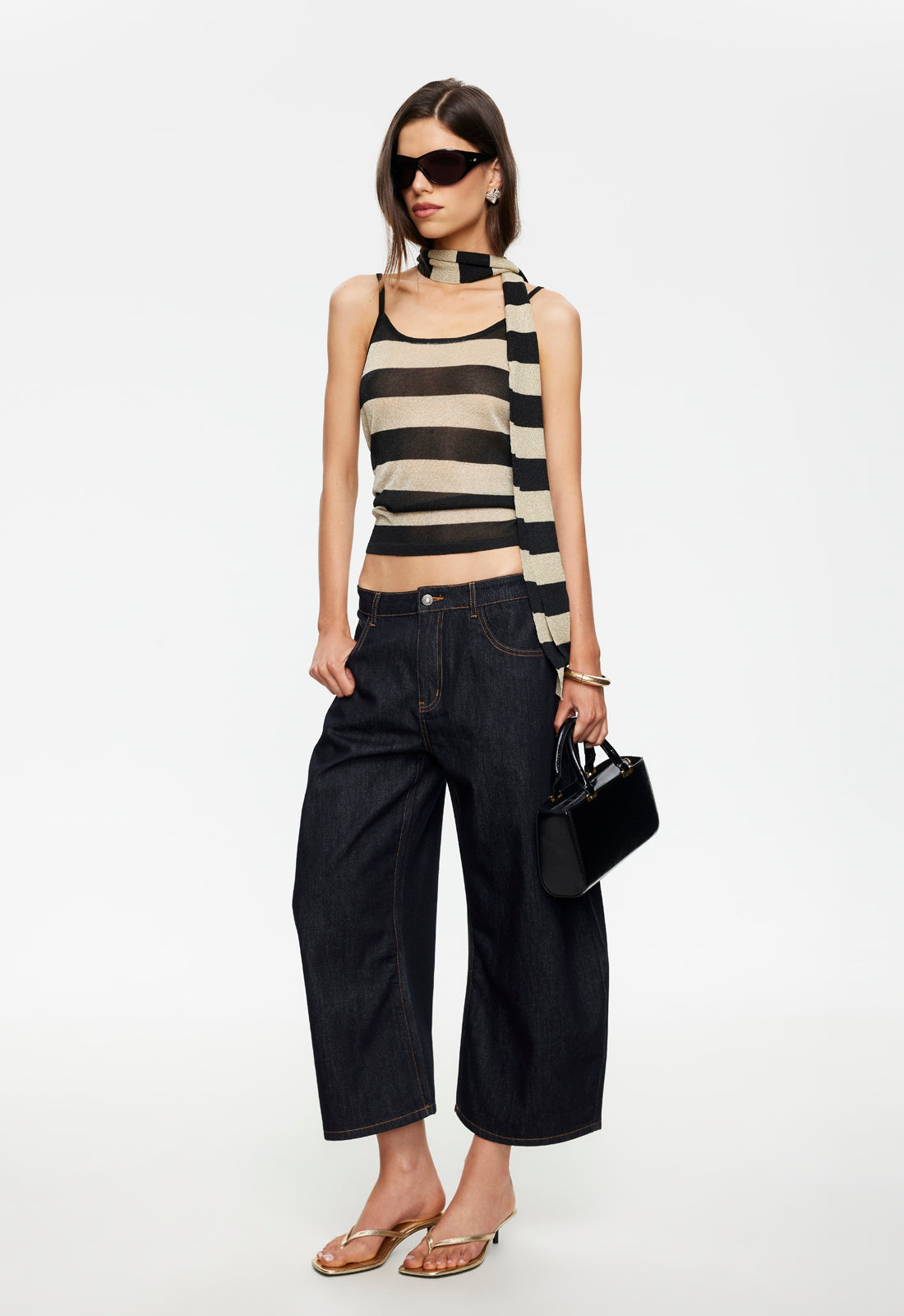 Dolce Tank Top - Sand Stripe Lioness Fashion