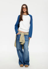 KRAVITZ BASEBALL TEE - BLUE Lioness Fashion