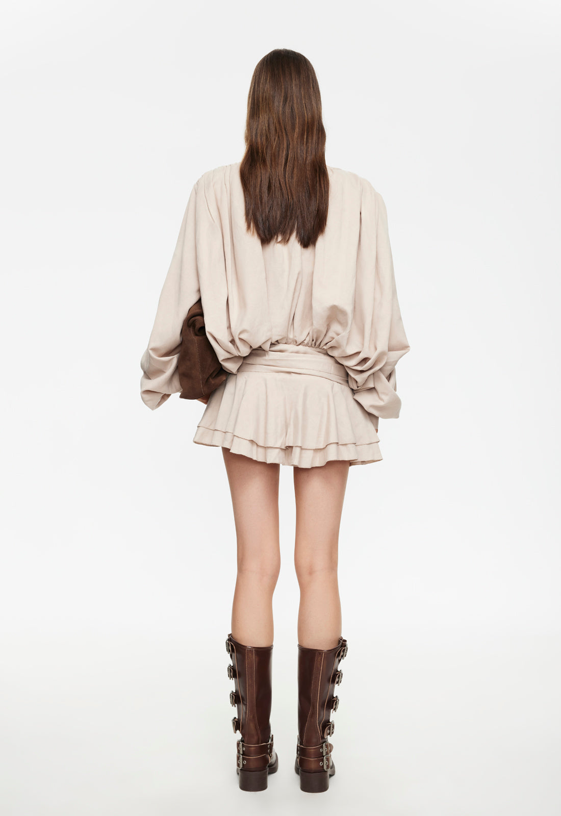 Elements Mini Dress - Beige Lioness Fashion