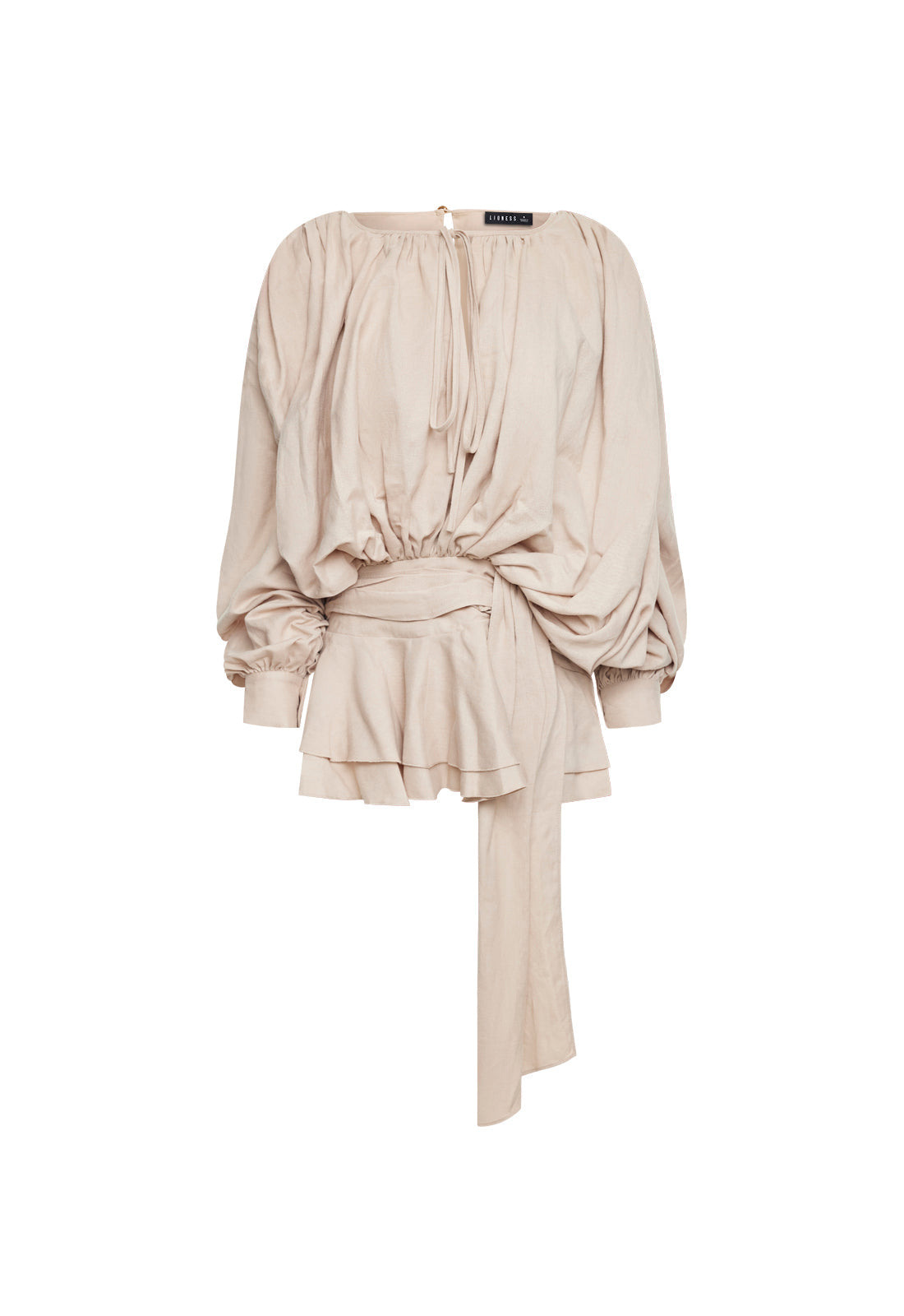 Elements Mini Dress - Beige Lioness Fashion