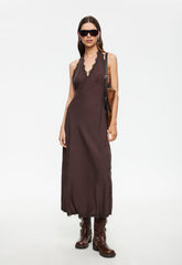 Stars Align Midi Dress - Brown Lioness Fashion