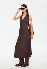 Stars Align Midi Dress - Brown Lioness Fashion