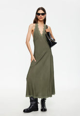 Stars Align Midi Dress - Khaki Lioness Fashion