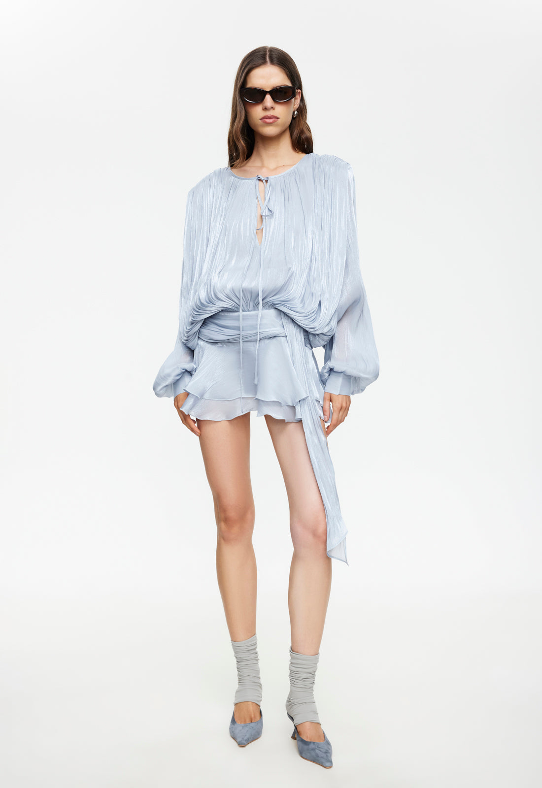 Elements Mini Dress - Baby Blue Lioness Fashion