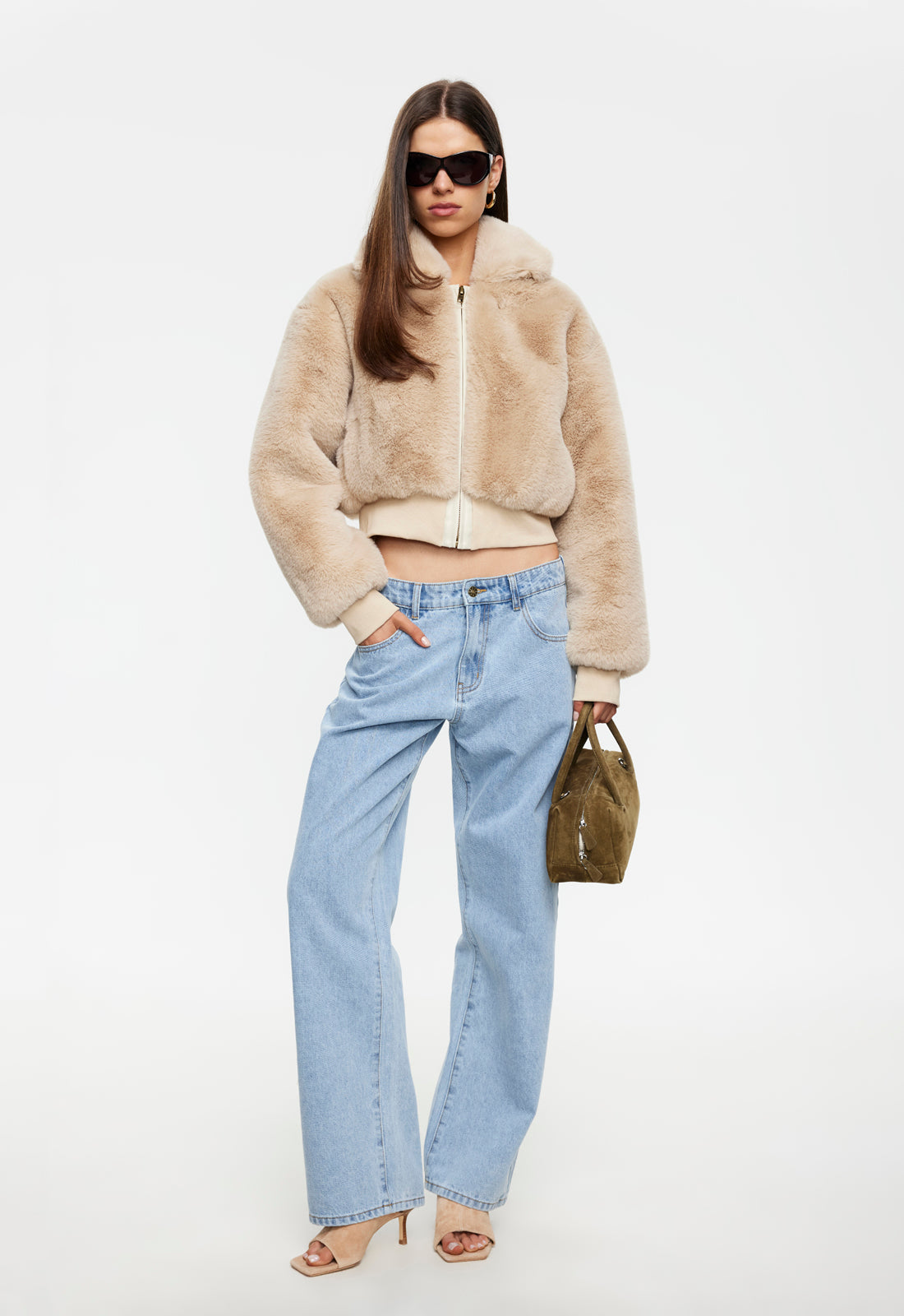 Drita Faux Fur - Sand Lioness Fashion