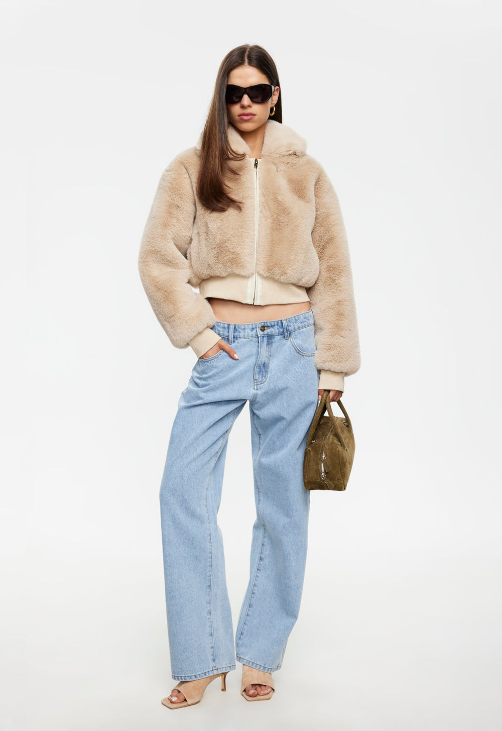 Drita Faux Fur - Sand Lioness Fashion