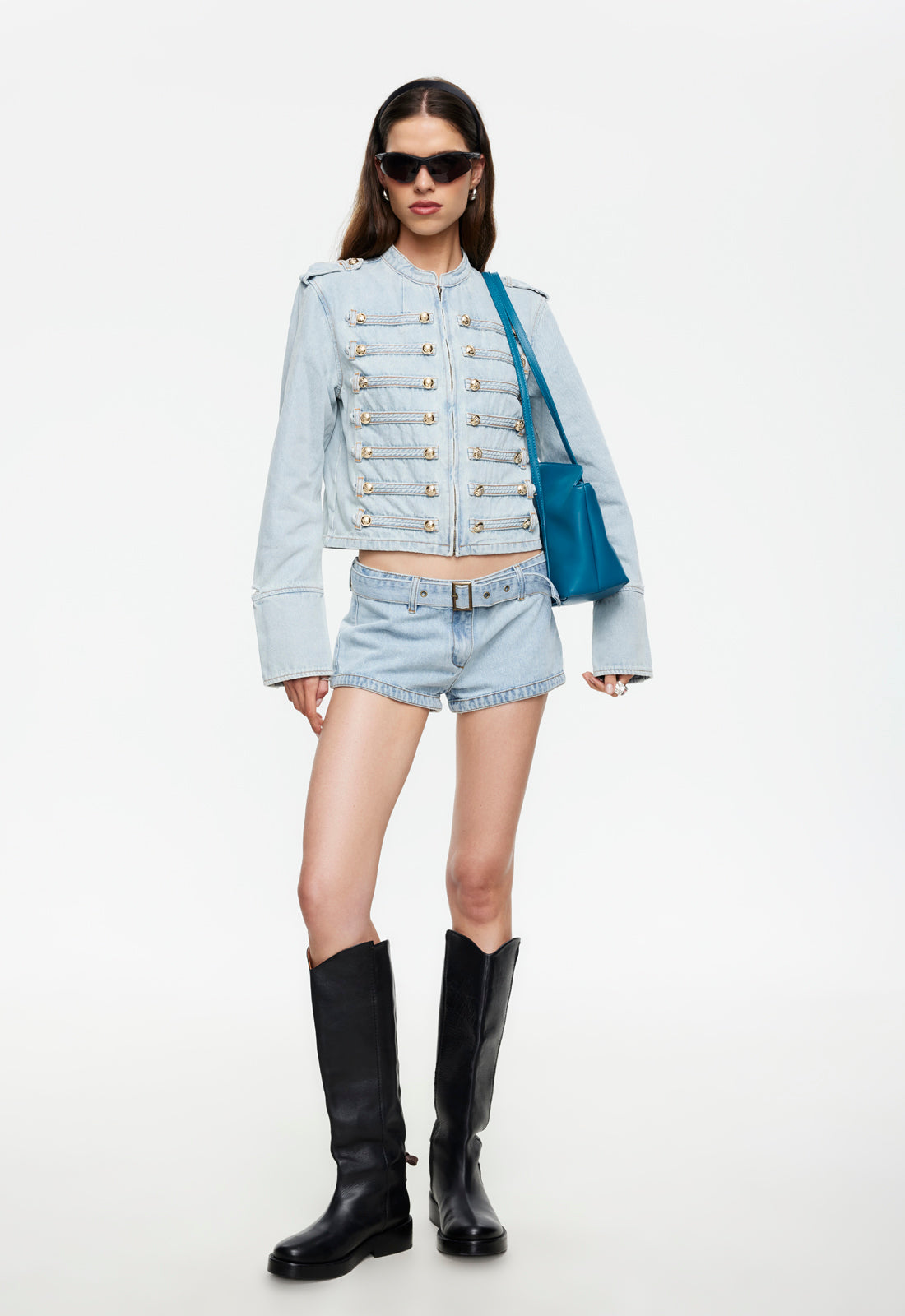 Afterglow Mini Short - Light Denim Lioness Fashion