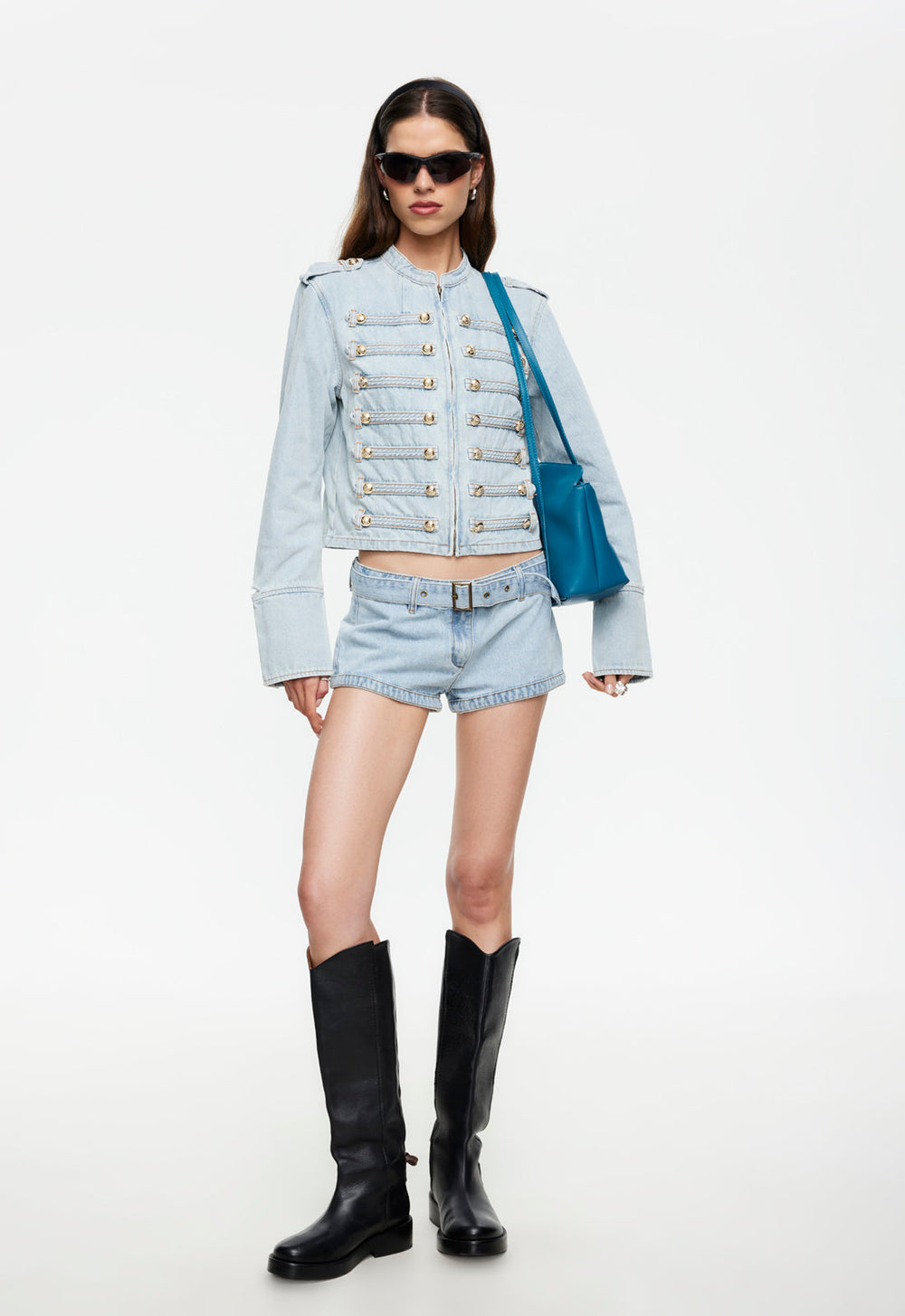 Afterglow Mini Short - Light Denim Lioness Fashion