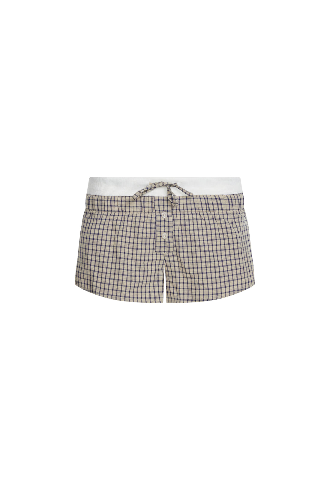 Nirvana Short - Vintage Beige Plaid Lioness Fashion