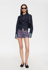 Afterglow Mini Short - Jade Plaid Lioness Fashion