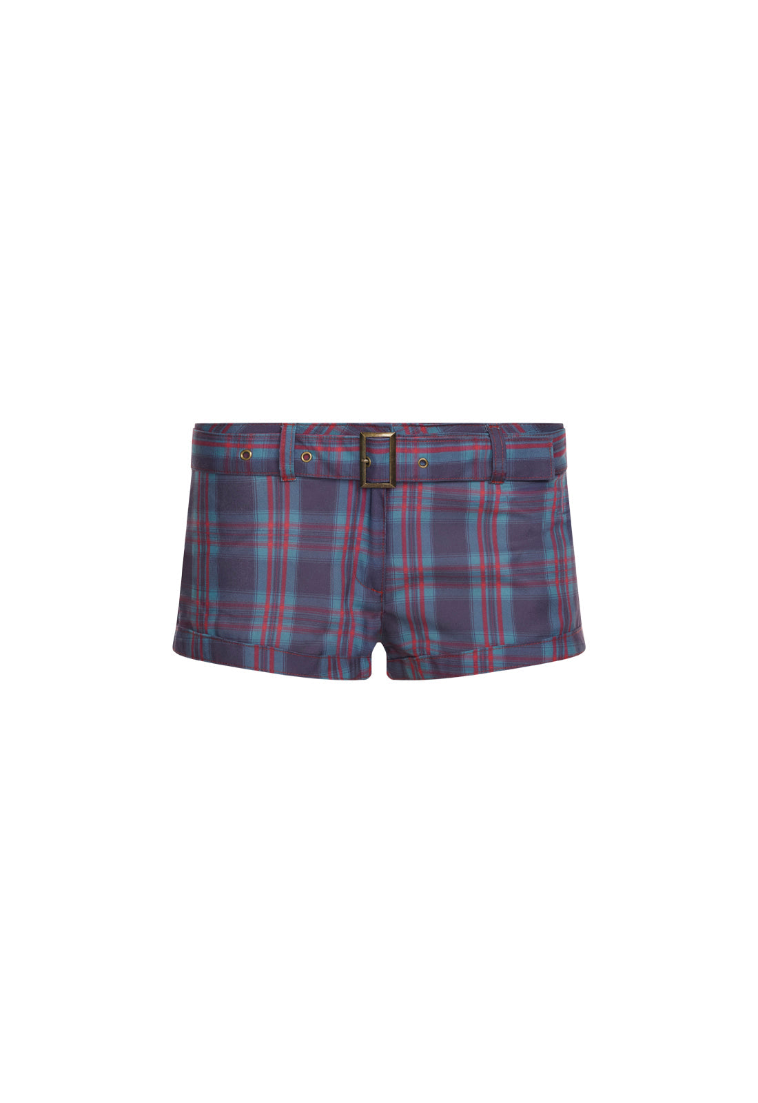 Afterglow Mini Short - Jade Plaid Lioness Fashion