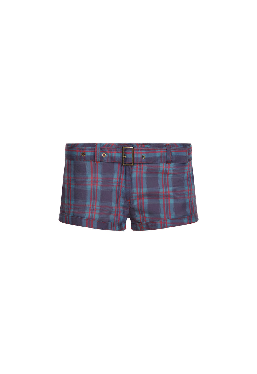 Afterglow Mini Short - Jade Plaid Lioness Fashion