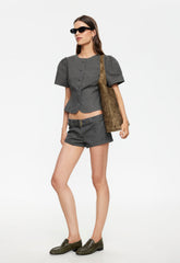 Afterglow Mini Short - Moss Lioness Fashion