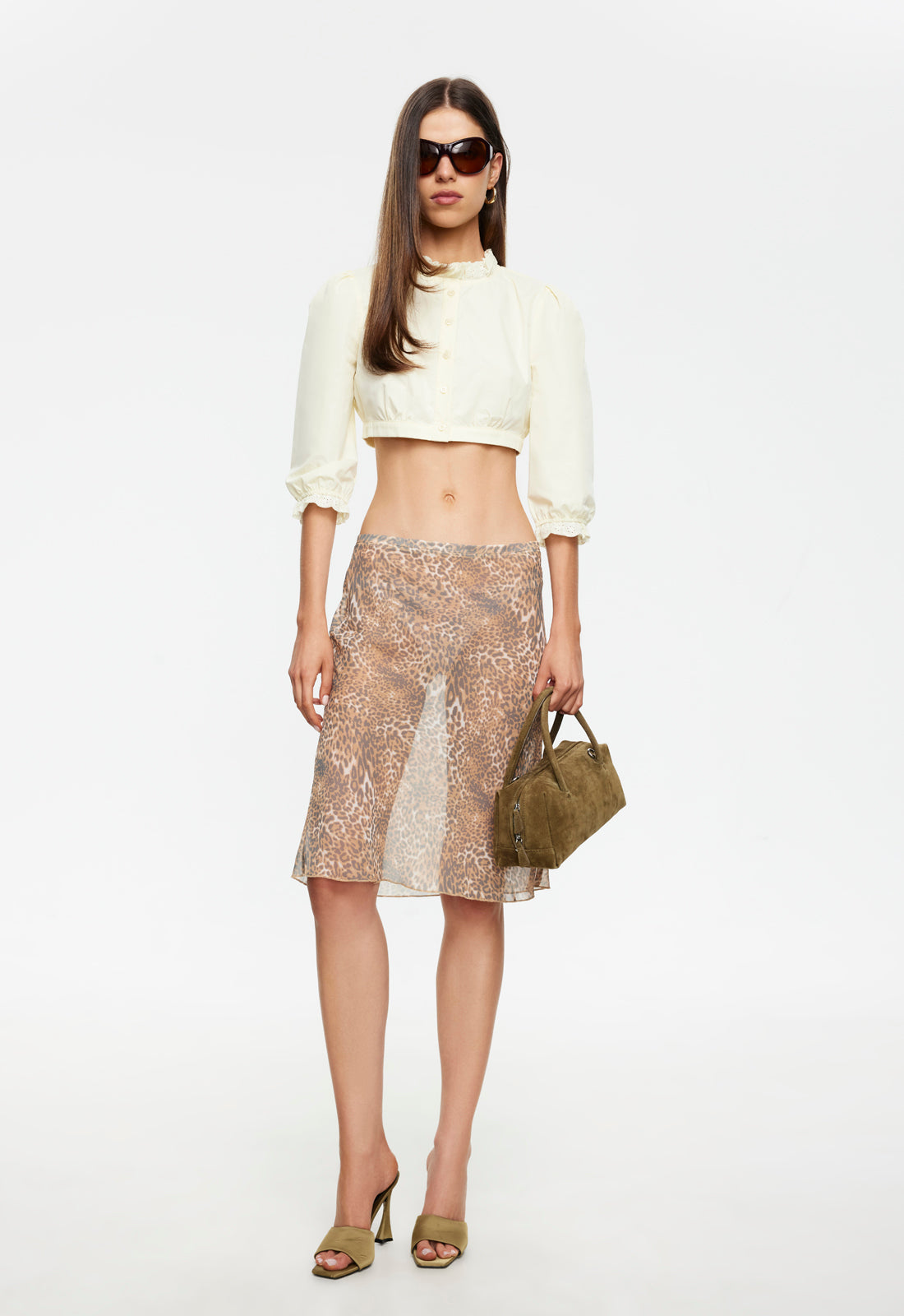 Shoreline Midi Skirt - Leopard Lioness Fashion