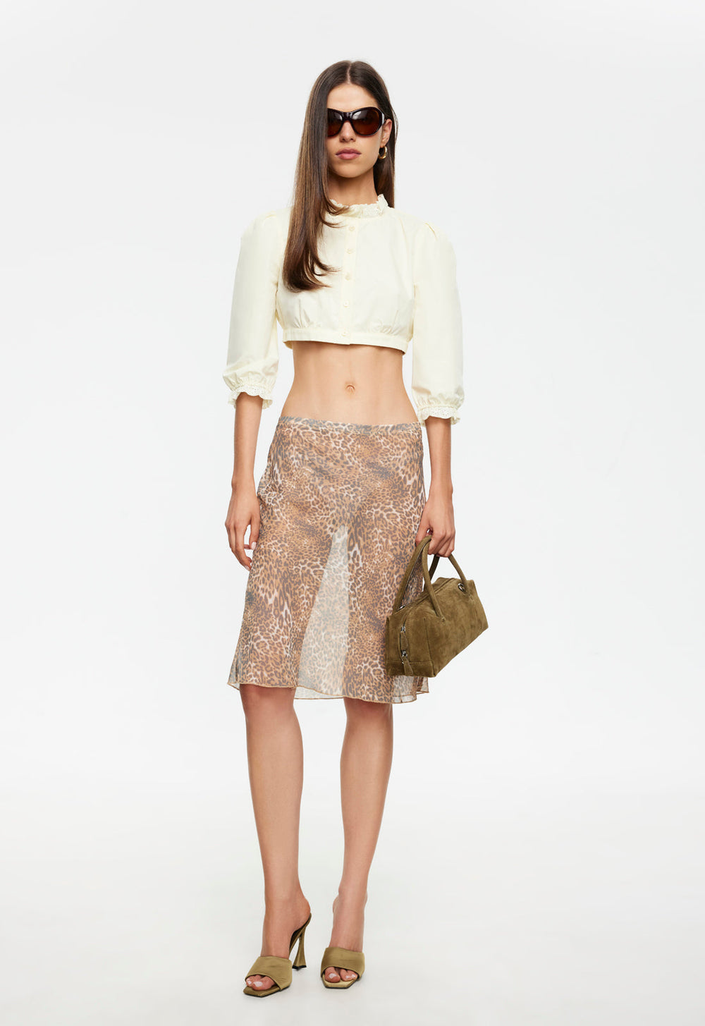 Shoreline Midi Skirt - Leopard Lioness Fashion