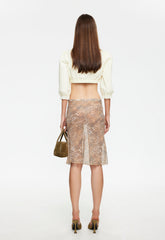 Shoreline Midi Skirt - Leopard Lioness Fashion