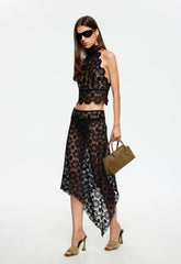 Trophy Midi Skirt - Noir Lioness Fashion