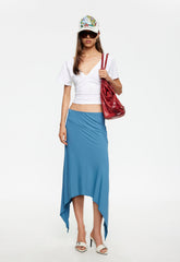 Trophy Midi Skirt - Cerulean Lioness Fashion