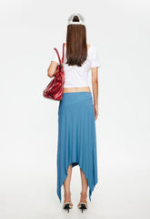 Trophy Midi Skirt - Cerulean Lioness Fashion